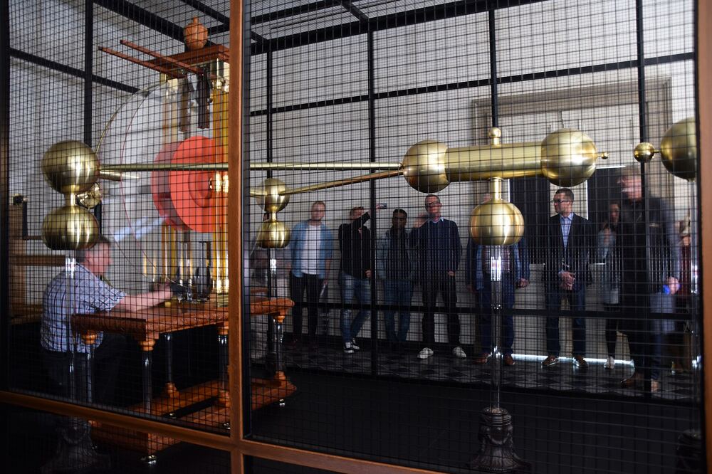De grote elektriseermachine in Teylers Museum in Haarlem