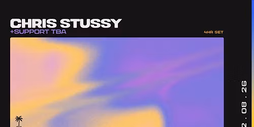 Chris Stussy at the beach [sold out] — uitgaan in Haarlem