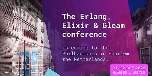 Code BEAM Europe 2026 — lezing in Haarlem