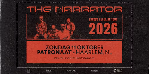 The Narrator + ACCVSED | Patronaat Haarlem — Muziek in Haarlem