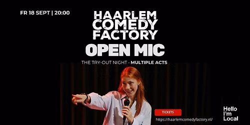 Haarlem Comedy Factory | Open Mic — uitgaan in Haarlem