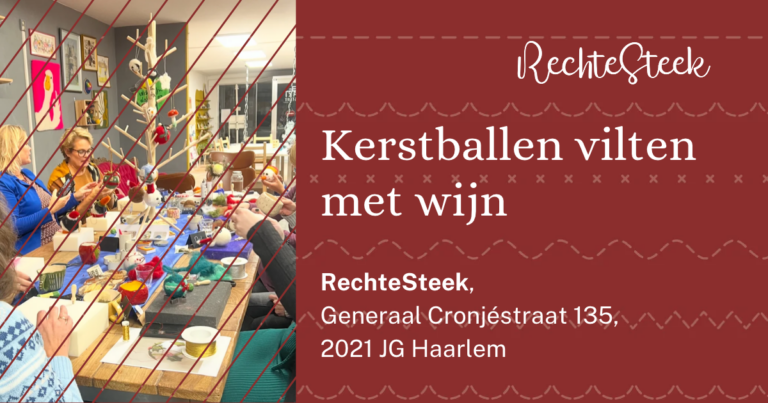 Kerstballen vilten met wijn — museum-expo in Haarlem