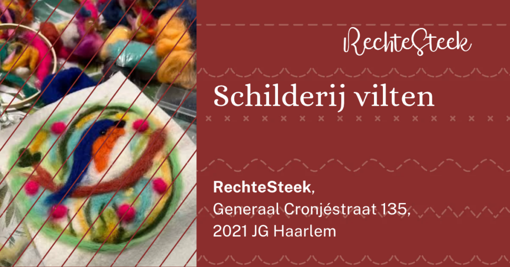 Schilderij vilten in Haarlem